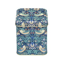 William Morris Arts & Crafts Strawberry Thief Small Square Storage Tin