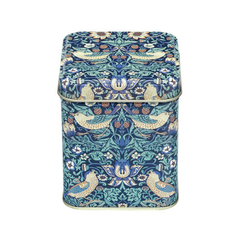 William Morris Arts & Crafts Strawberry Thief Small Square Storage Tin