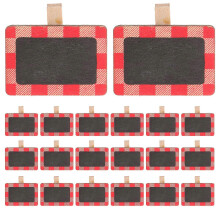 20 stuks mini schoolbordklemmen van hout, mini krijtbordklemmen, houten knutselspullen