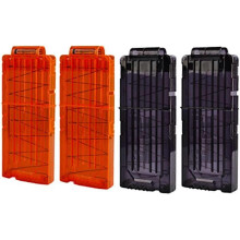 Soft Bullet Gun Clip Quick Reload Clip, compatibel met Nerf Elite Series speelgoedpistolen.