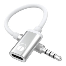 3.5mm Male to Type C Female o Cable Cord, Analog o Jack Headphone o Adapter compatible with MP3 Player, Laptop,Tablets