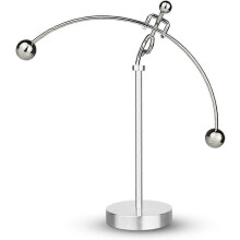 Decorazione in acciaio cinetica Weightlifter Kinetic Art nce compatibile con Home Office