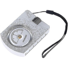 Portable Compact Professional Aluminum Clinometer For Accurate Altimeter For Measuring Heights Slopes Angles Silver-youxiu