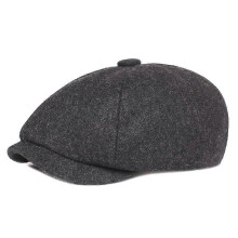Literarische Baskenmütze aus Entenwolle, Vintage-Casual-Caps, alte Caps für Herren