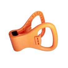 Kettlebell avec poignée lestée, réglable, portable et idéal pour les voyages (1 pièce orange)