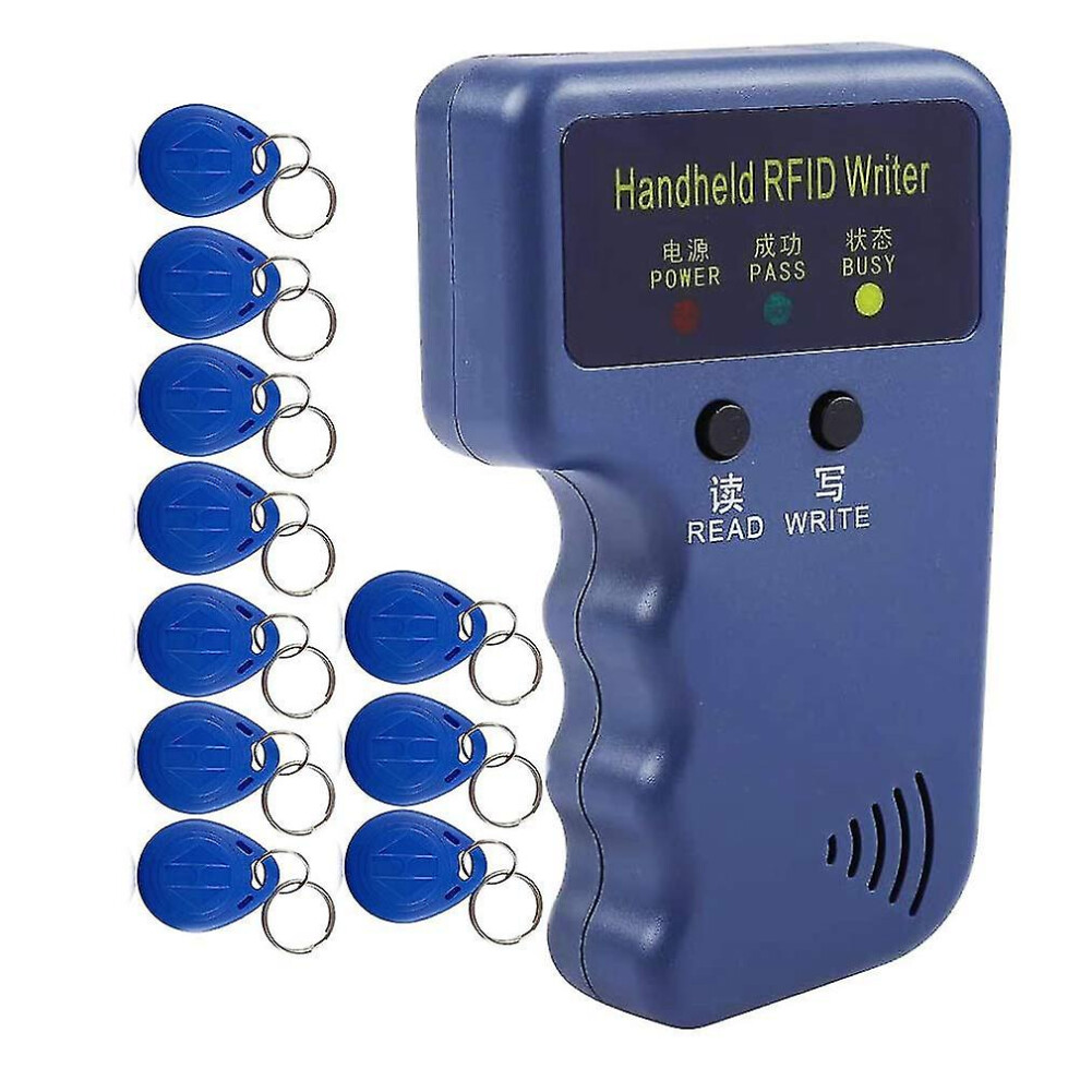 Handheld 125Khz Rfid Reader Writer With 10Pcs 3110438524621