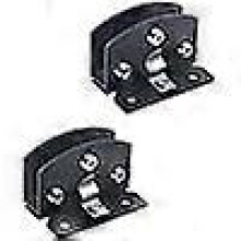 Glass Door Hinge 2 Pieces Furniture Hinge Door Clamp Hinge Hinge for Kitchen Cabinet Glass Door Suitable for 5-6MM Thickness Glass