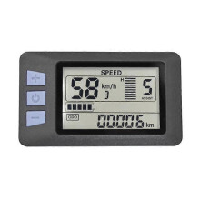 P3H LCD displej s meracím prístrojom 24V 36V 48V 60V pre elektrické bicykle kompatibilný s elektrickým skútrom (5PIN)