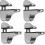 Adjustable Glass Shelf Bracket compatible with Wall Mounted Installation 1