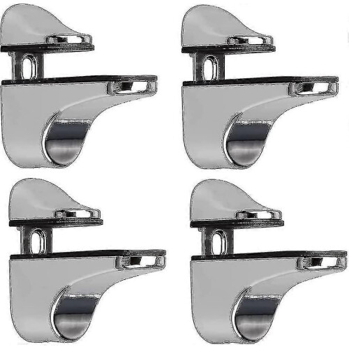 Adjustable Glass Shelf Bracket compatible with Wall Mounted Installation