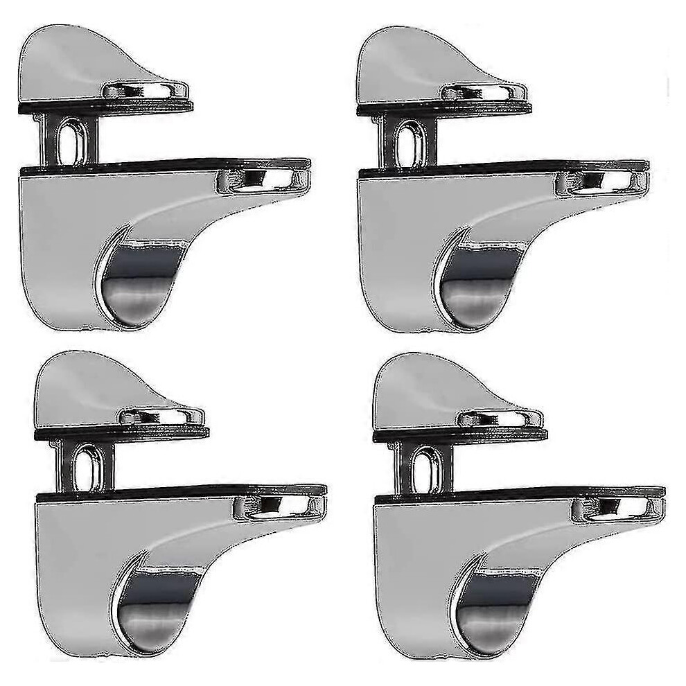 Adjustable Glass Shelf Bracket Compatible With Wall Mounted Installation 3631974873856