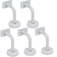 Staffe per corrimano per scale, staffe per corrimano per scale in acciaio inox bianco - 60x80 mm