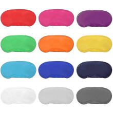 12er-Pack mehrfarbige Schlafmasken mit Nasenpolster und elastischen Bändern, geeignet für Kinder, Frauen und Männer, 12 Farben