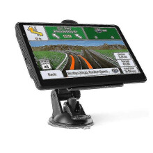 PKW- und LKW-Navigationssystem – Lebenslange kostenlose Kartenupdates, Sprachführung und Blitzerwarnungen, 7-Zoll-Touchscreen-Handgerät