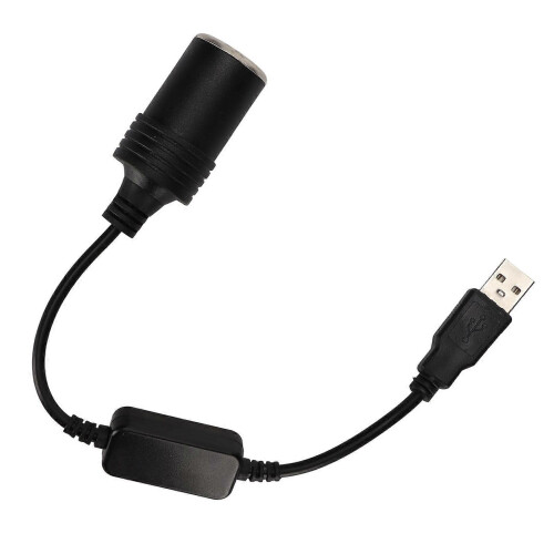 Conversor USB 5V para 12V para carro compatível com gravador de dados