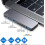 Adaptador Hub USB-C compatível com Macbook Pro/Air, 6 em 1 4