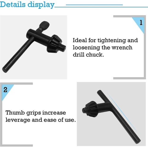 Universal Drill Chuck Key Set, 6 Pieces 2