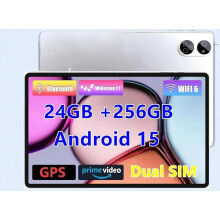 Android Tablet 10.1" inch, 4G LTE Dual SIM, 24GB RAM 256GB Storage,Supports extend 1TB, IPS Touchscreen