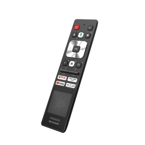Sharp Solar Remote for SHARP Google Android Tivo TV Battery Free Solar Powered