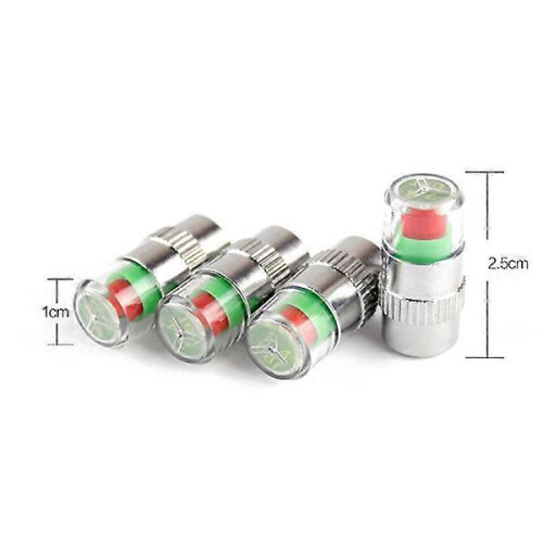 4 stuks bandenspanningsmeter ventieldopjes sensorindicator 1