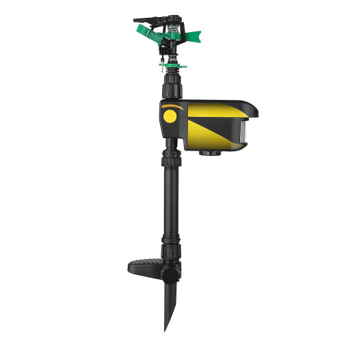 Solar Power Motionctivated Sprinkler Animal Repeller with 3 Time Modes Adjustable Spray Angle & Sp 2