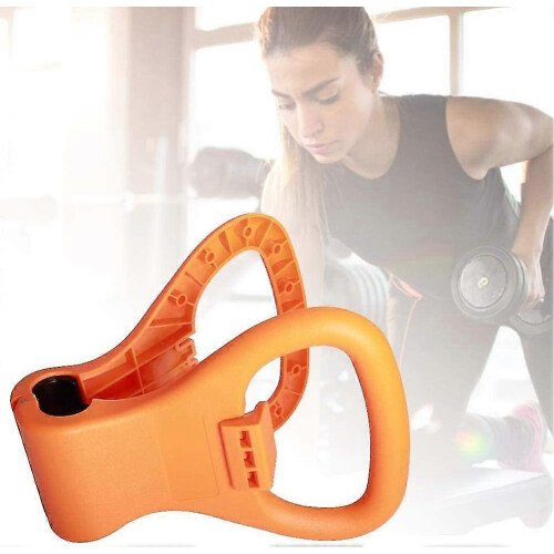 Weight Handle Kettlebell Adjustable Portable Travel Workout Gear(1Pcs Orange) 2