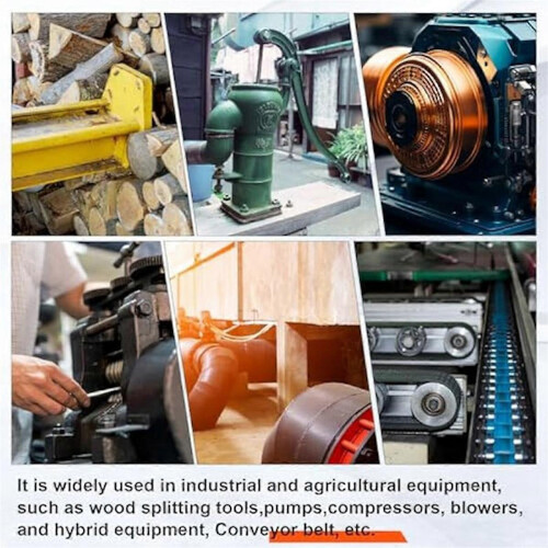 2Sets Flexible 3Pcs Coupling Coupler and Rubber Spider Jaw Coupling for Wood Splitter Mixing Indust 1