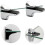 Adjustable Glass Shelf Bracket compatible with Wall Mounted Installation 2