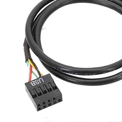 Câble USB 9 broches vers Type C blindé pour carte graphique 2