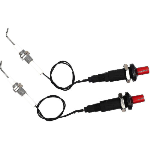 2 Pack Igniter compatible with Gas Grill with Piezo and Spark Plug Wire 2