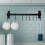Pot Rack with 8 Hooks compatible with Kitchen, Wall Mounted Black 5