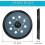 2 Pieces 125mm 8 Hole Hook And Loop Orbital Sander Pad Replacement Sanding Pad 2