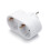 2 Slot Double Plug Multiple Plug Socket Multi Plug Adapter Horizontal T-Good 3