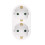 2 Slot Double Plug Multiple Plug Socket Multi Plug Adapter Horizontal T-Good 4