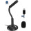 USB Computer Microphone, USB PC Mute Button with LED Indicator Plug & Play Mac / Windows Compatible 2