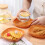 6 Pcs Square Wood Grain Serving Dish Organizer 6