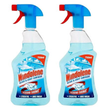 2 Windolene Window Cleaner Glass Shiny Surfaces With Vinegar 750ml