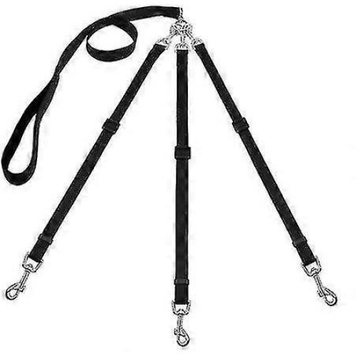 Heavy Duty Tangle Free 3/three Way Dog Coupler Leash with Padded 2