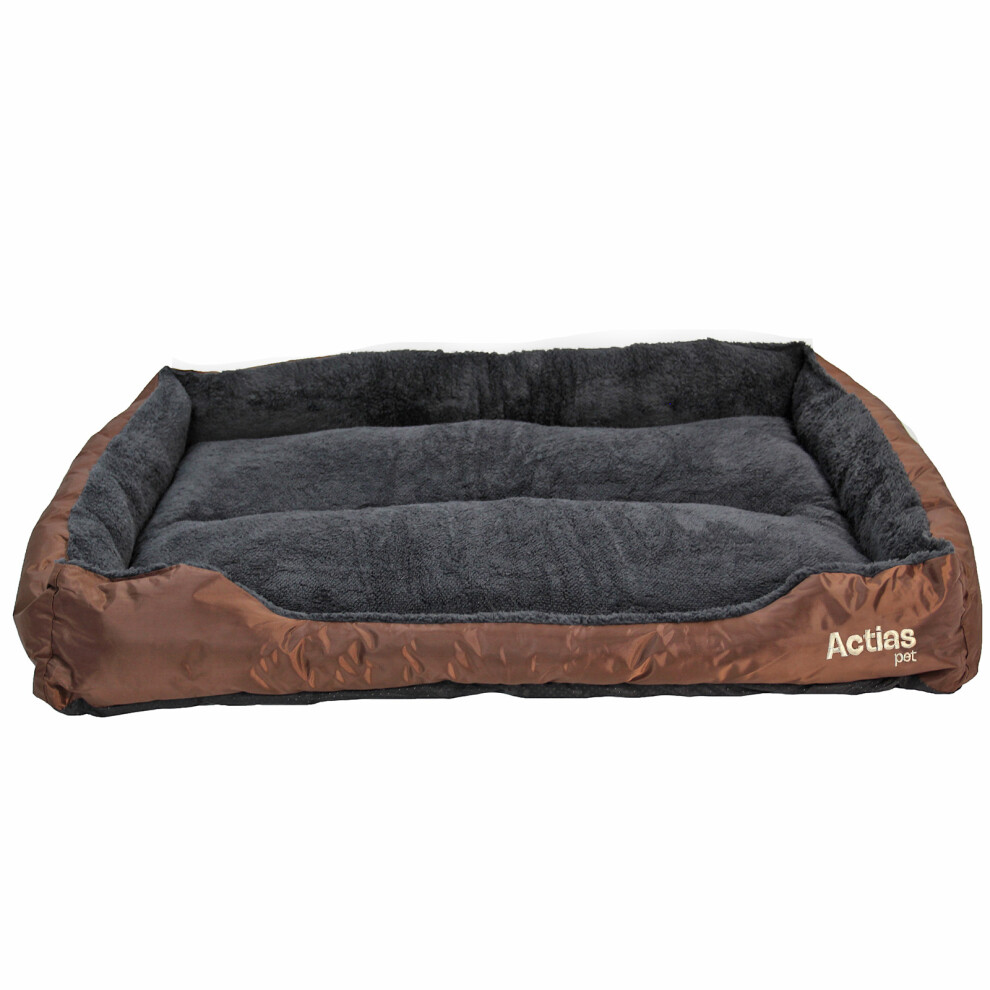 Actiaspet Faux Fur Pet Bed /Grey (Xx-Large) Brown