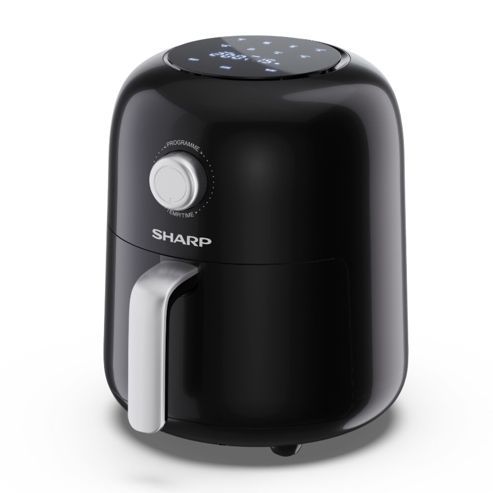 Sharp 4L Air Fryer Digital Controls 4 Litres Healthy Cooker 1300W Af-Gs404au-B