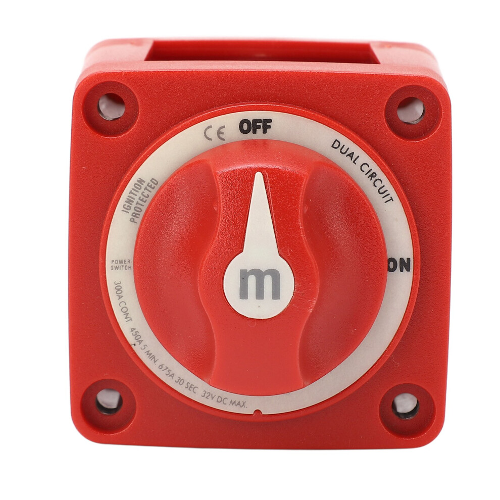 300A Dc32v Waterproof Disconnect Switch M10x4 Red 4921393450066