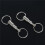 8Pcs Heavy Duty Double Porte-Cles Pull Apart Snap Lock Support D'Anneau Tournant 5