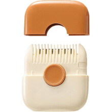 (Orange) 2 In 1 Hair Trimmer, Split End Hair Trimmer, Hair Trimming And Finishing 2 In 1 Bangs Trimmer, Double Sided Razor Comb Clipper