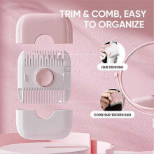 (Green and Pink) 2 In 1 Hair Trimmer, Split End Hair Trimmer, Hair Trimming And Finishing 2 In 1 Bangs Trimmer, Double Sided Razor Comb Clipper
