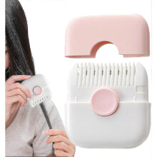 (Pink) 2 In 1 Hair Trimmer, Split End Hair Trimmer, Hair Trimming And Finishing 2 In 1 Bangs Trimmer, Double Sided Razor Comb Clipper