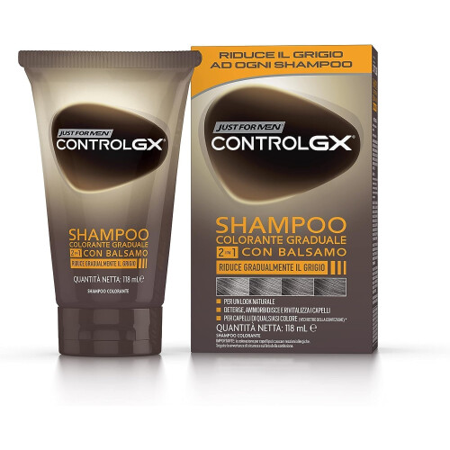 Just For Men Just For Men Control GX Grey Reducing 2in1 shampoo og balsam til gråt hår