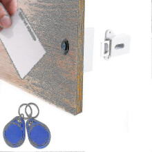 (A) Invisible Electronic Cabinet Lock, Hidden Lock, Diy Rfid Lock La-tch For Wooden Cabinet Drawer Locker Cupboard - PJ