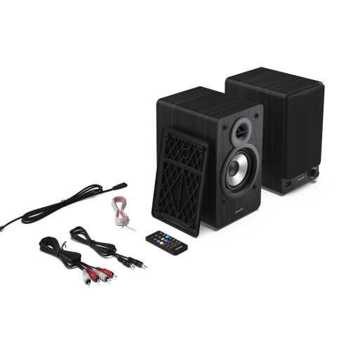 Sharp Bookshelf Speakers 2 Way Active 60W RMS 2x 30W Bluetooth USB Optical AUX 2