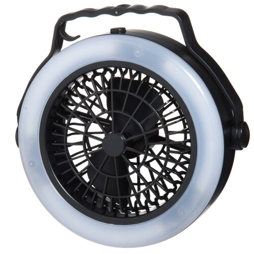 Linterna de camping con ventilador, a pilas, 12 LED 1