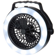 Linterna de camping con ventilador, a pilas, 12 LED